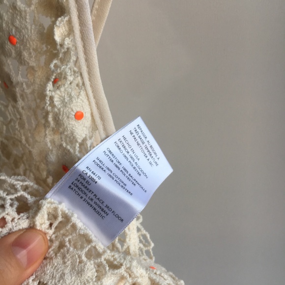 NWOT Ecote Crochet Neon Daisies Double Strap Tank - Picture 8 of 8